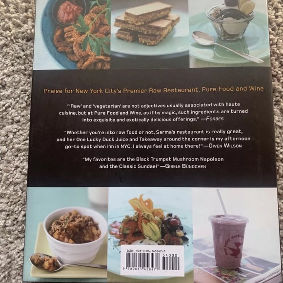 Sarma Melngailis “Living Raw Food” Cook Book Brand New Pure Food Wine Bad Vegan - Picture 2 of 12